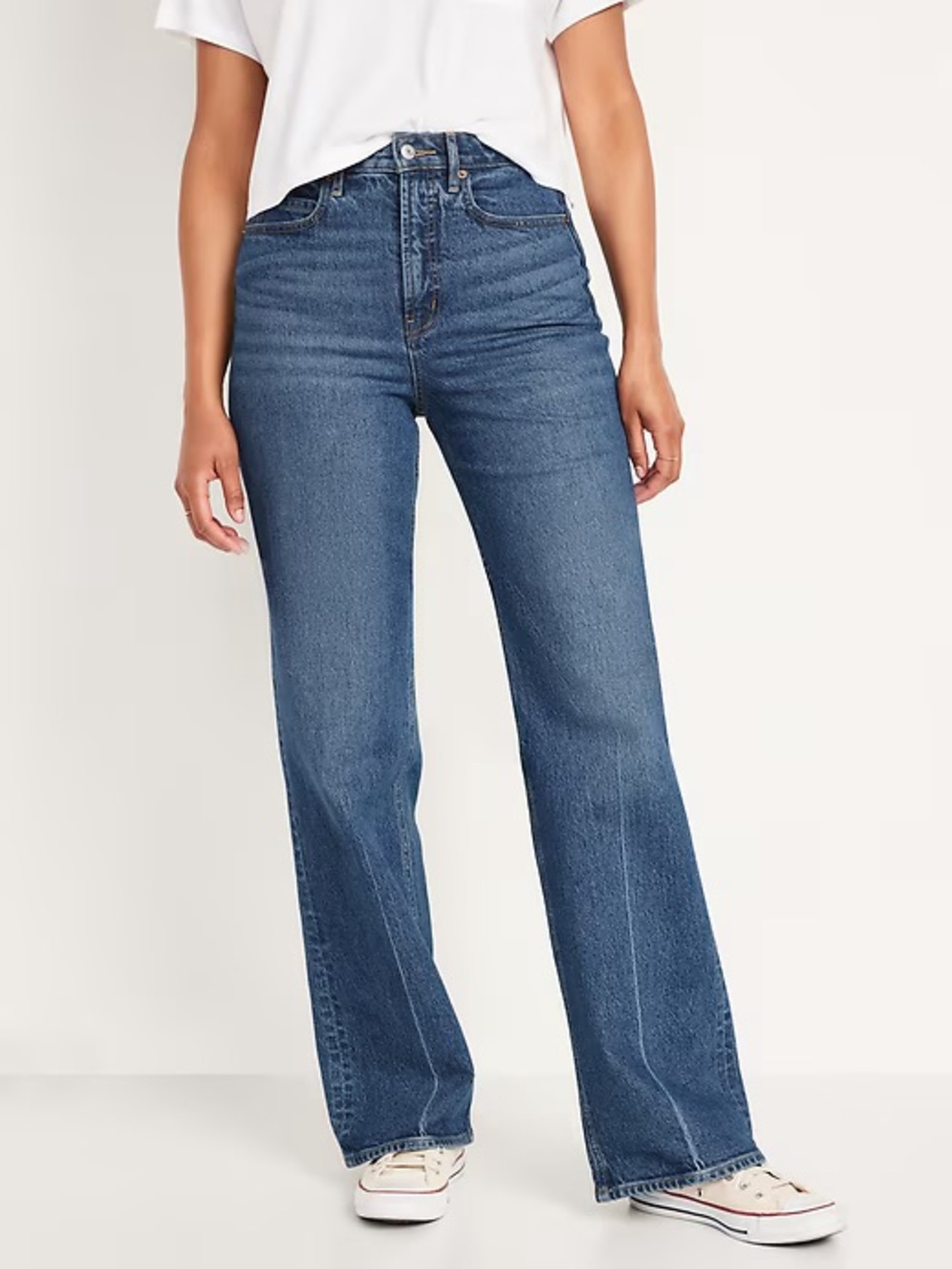Old Navy High-Rise Wide-Leg Jeans - Classic Blue